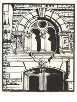 Ornamental Doorway Goteborg - Linocut Printmaking - By Alan Grobler, Graphic Printmaking Artist