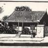 House On Corner Of Landsdown And Lutman Pe - Linocut Printmaking - By Alan Grobler, Graphic Printmaking Artist