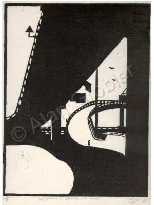 Prints - Symphony In Black And White - Linocut