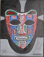 Mask Of Glory - Acrylic Paintings - By Art By Yoanrod, Abstract Painting Artist