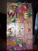 Wine - Mix Mixed Media - By Vickie Keaton, Recycle Mixed Media Artist