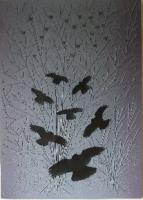 Rooks 2012 - Spray Paint Woodwork - By David Hover, Contemporary Woodwork Artist
