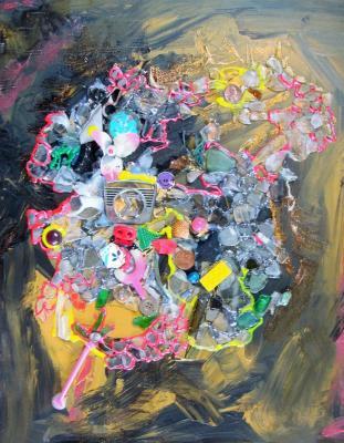 Beachcombing - A Chaotic Cosmos - Mixed Media