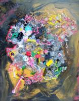 A Chaotic Cosmos - Mixed Media Paintings - By Melanie Prapopoulos, Abstract Painting Artist