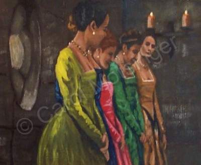 Historical - Ladies In Waiting - Acrylic