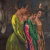 Ladies In Waiting - Acrylic Paintings - By Carol Motsinger, Representational Painting Artist