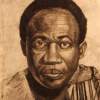 Kwame Nkrumah - Charcoal Drawings - By Kwaku Osei, Figurative Drawing Artist