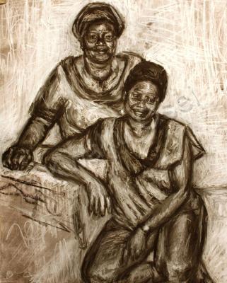 Drawing - Cultural Memory - Charcoal