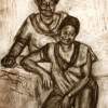 Cultural Memory - Charcoal Drawings - By Kwaku Osei, Figurative Drawing Artist