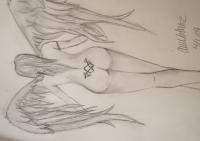 Angel - Pencil Drawings - By Aurelia Schrantz, Modern Drawing Artist
