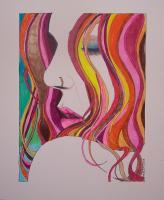 Joss - Watercolor Marker On Illustrat Mixed Media - By John Heslep, Stylizedpopart Mixed Media Artist