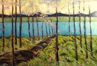 Landscape Expressionism - Path   3 - Acrylic