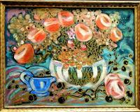 Little  Blue  Pitcher - Acrylic Paintings - By Paula Anderson, Expression Painting Artist