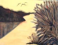 Landscape Expressionism - Marsh  2 - Acrylic