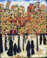 Promenade   Dapres-Midi - Acrylic Paintings - By Paula Anderson, Expression Painting Artist