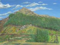 Eagles Rock In October - Acrylic On Canvas Board Paintings - By Thomas Mc Donald, Landscape Painting Artist