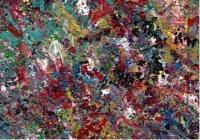 2 Inch Section Of Kuwait - Acrylic Paintings - By James Machay, Microscopic Realism Painting Artist