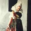 Traditional Dress Of Kapuvr - Acrylic On Wood Board Paintings - By Florian Wagner, Acrylic On Wood Board Painting Artist