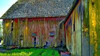 Rainbow Barn - Digital Photography - By John Davis, Nature Photography Artist