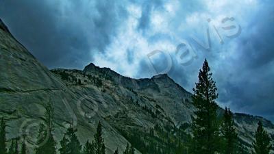 Sierra Sights - Stormy Cliffs - Digital