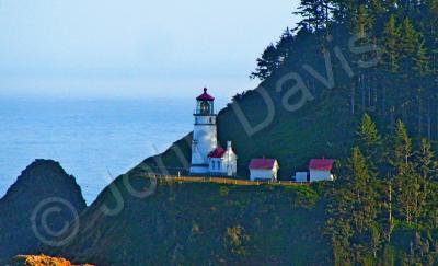 Water Harbor Towns - Oregon Lighthouse - Digital