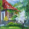 Spring Thuderstorm - Glass Oil Paintings - By Natalia Dobrovolska, Painting On The Glass Painting Artist