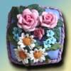 Garden Blooms Vanity Box - Polymer Clay Sculptures - By Maria Pureza Escano, Realism Sculpture Artist