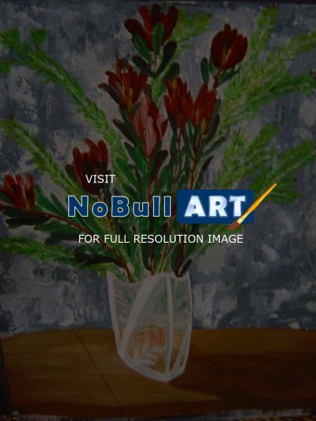 Floral - Glass Vase - Acrylic