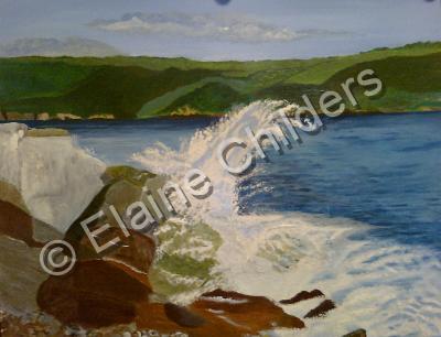 Landscape - Crashing Wave - Acrylic