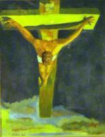 My Christ Of St John Of The Cross - Watercolor Paintings - By Elaine Childers, Expressionism Painting Artist