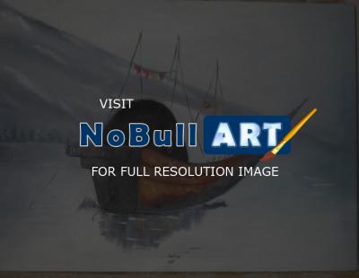 Zpainitngs - Boat - Oil Painting