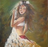 Zpainitngs - Girl - Oil Painting