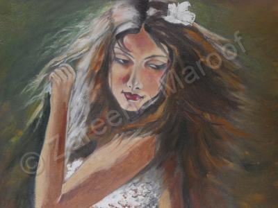 Zpainitngs - Girl2 - Oil Painting