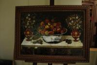 Thomas Hiepes - Fruits And Flowers - Glass Mosaic - Glass Wood Glasswork - By Aleksandra Gurne, Mosaic Glasswork Artist
