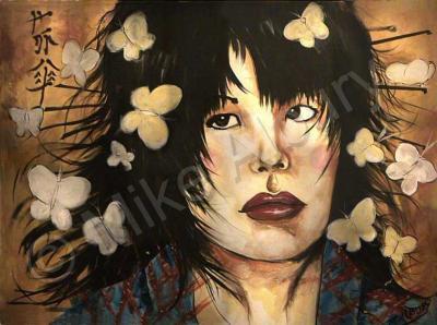 Mikes Art - Butterflygirl - Acrylic On Canvas