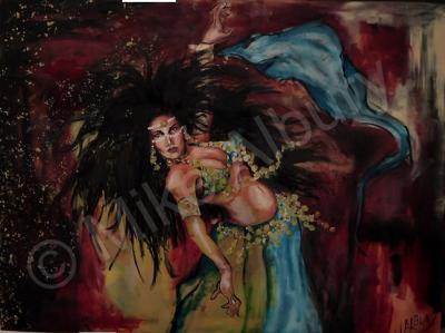 Mikes Art - Bellydancer - Acrylic On Canvas