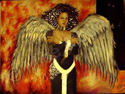 Mikes Art - Angel - Acrylic On Canvas