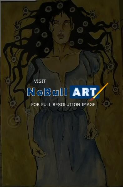 Mikes Art - Medusa - Acrylic On Canvas
