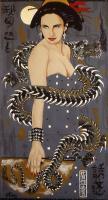 Mikes Art - Dragongirl - Acrylic On Canvas