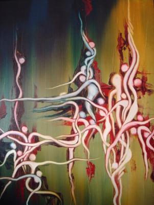 Consciousness Fields - Consciousness Fields Xx - Oil On Canvas