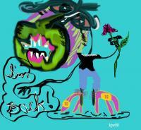 Im Back - Graphic Digital - By Karen Wassmer, Outsider Digital Artist