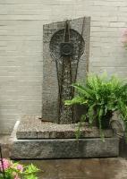 Fountain - Granite Sculptures - By David Therriault, Garden Sculpture Artist