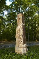 Totem - Limestone Sculptures - By David Therriault, Garden Sculpture Artist