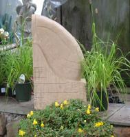 Seed - Limestone Sculptures - By David Therriault, Garden Sculpture Artist