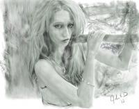Wish You Were Here - Pencil  Paper Drawings - By John Barnes, Realism Drawing Artist