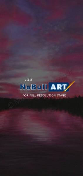 2011 Artworks - Sunset On Lake Memphremagog - Acrylic On Gallery Canvas