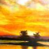 Okinawas Sunrise - Acrylic On Gallery Canvas Paintings - By Marie-Line Vasseur, Realism Painting Artist
