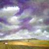 Tuscanys Lavender Sky - Acrylic On Gallery Canvas Paintings - By Marie-Line Vasseur, Impressionism Painting Artist