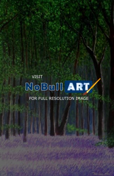 2012 - Bluebells Forest III - Acrylic On Gallery Canvas