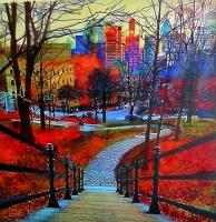 2015 - Mount Royal Exit At Peel - Acrylic On Gallery Canvas